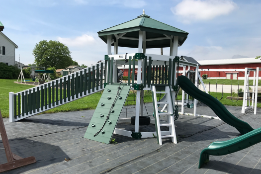 handcrafted recycled vinyl playset swing kingdom