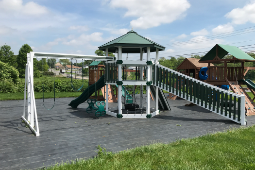 handcrafted recycled vinyl playset swing kingdom