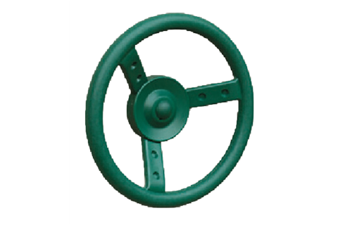 green steering wheel