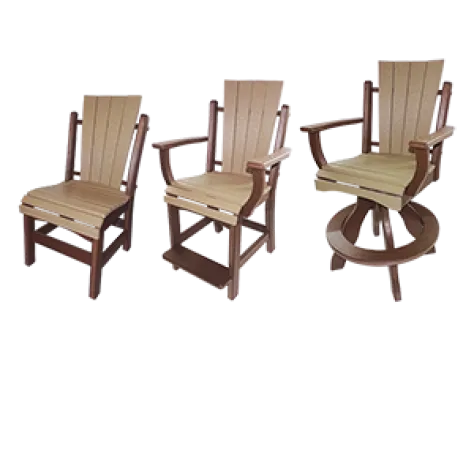 daisy square back chairs