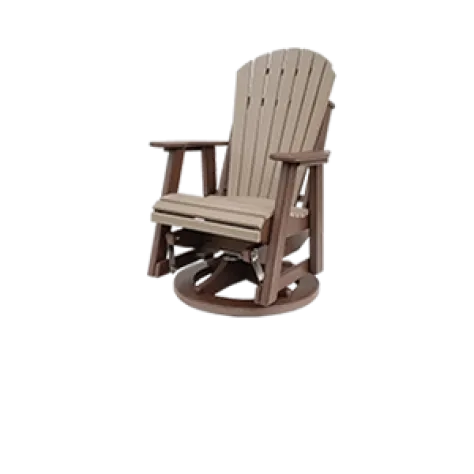 comfy back swivel glider