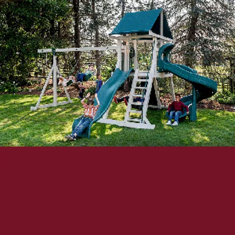 5x5 Mountain Climb with Single Beam and 5' Spiral Slide