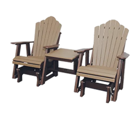 snuggle back settee glider