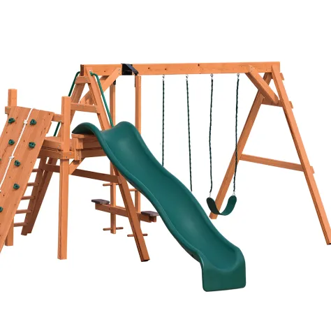 A-Frame w/ Rock Wall Quality Built Amish Playset York County