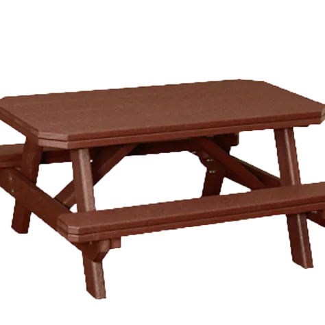 Child's Traditional Picnic Table with attached Benches