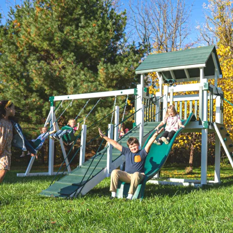 4x6 w/ Ramp Star Quality Vinyl Swing Sets Amish Lancaster County