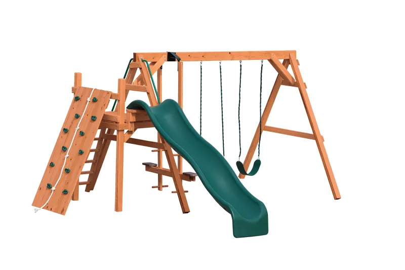 A-Frame w/ Rock Wall Quality Built Amish Playset York County