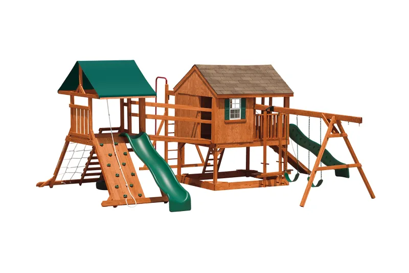 Cabin w/ Climbing Quality Built Amish Playset York County