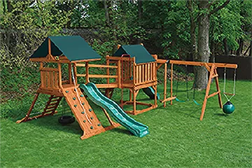 Climbing Tower w/ Contemp Quality Built Amish Playset York County