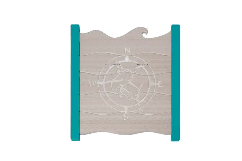 Marlin Fish and Compass