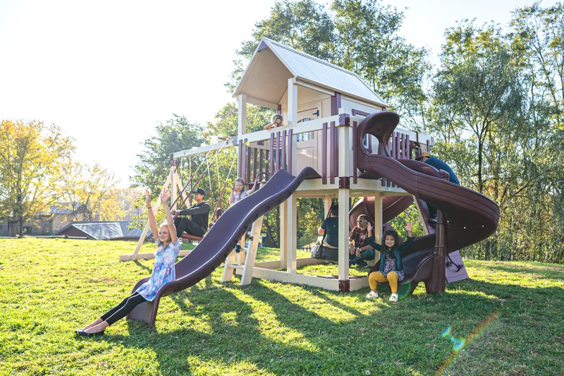 8x8 Playhouse Star Quality Vinyl Swing Sets Amish Lancaster County