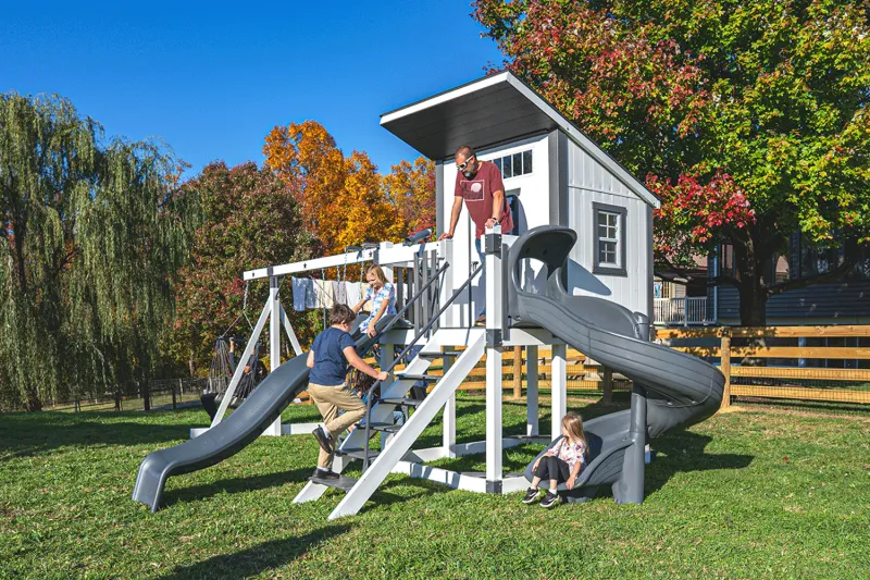 6x8 Lean To Playhouse Star Quality Vinyl Swing Sets Amish Lancaster County