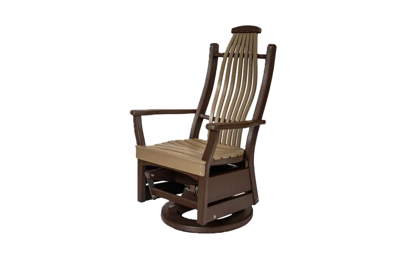 Bent 2' Swivel Glider handcrafted amish made