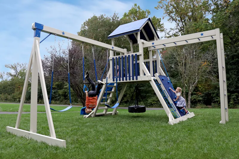 5x5 Deluxe Mtn Climb Star Quality Vinyl Swing Sets Amish Lancaster County