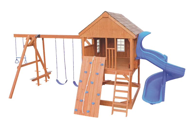 Country Cabin w/ Spiral Quality Amish Built Playset York County