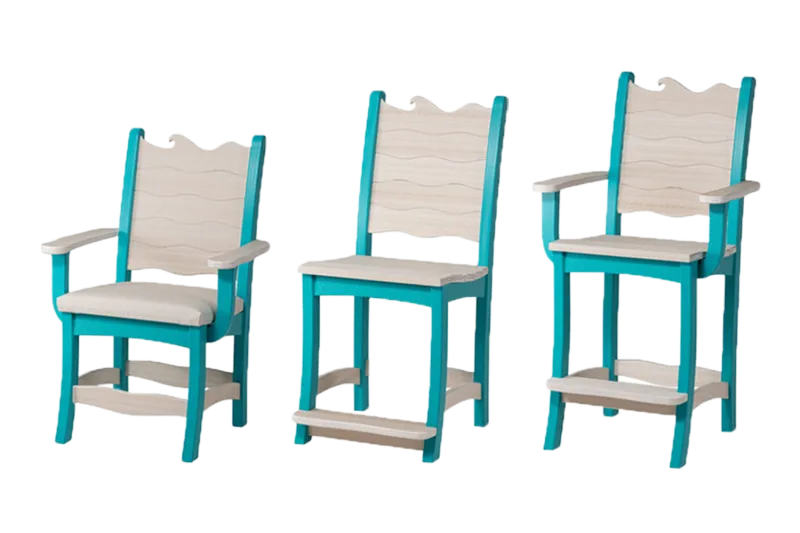 wave chairs handcrafted amish built